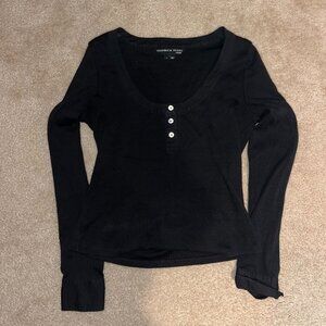 Veronica Beard McKenna Henley Top Shirt